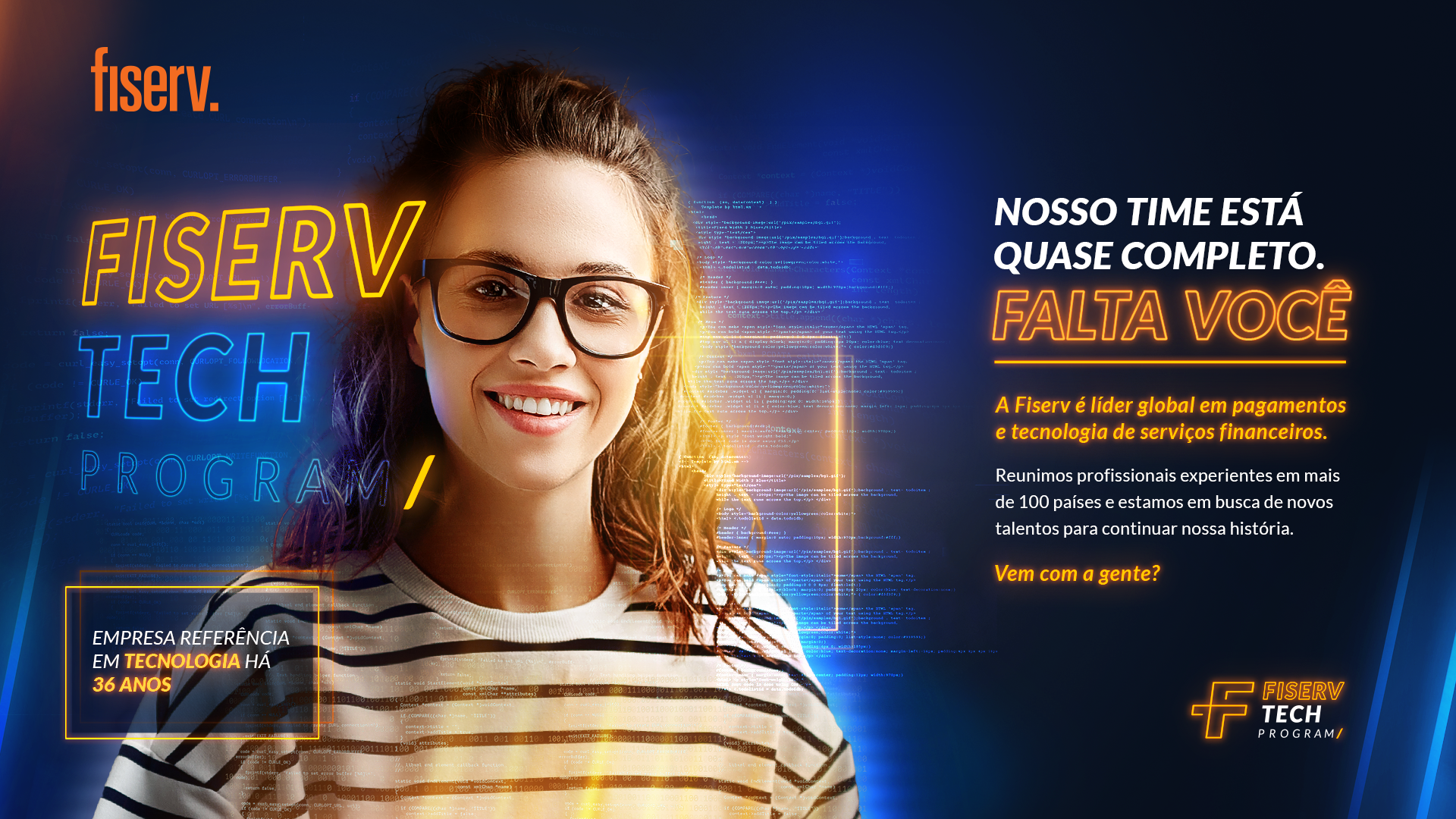 Inscrições abertas para o Fiserv Tech Program